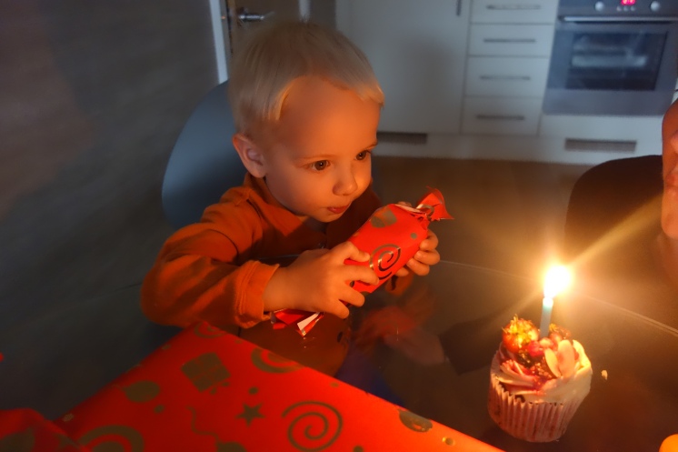 A morning birthday party for 2-year-old Alexander!